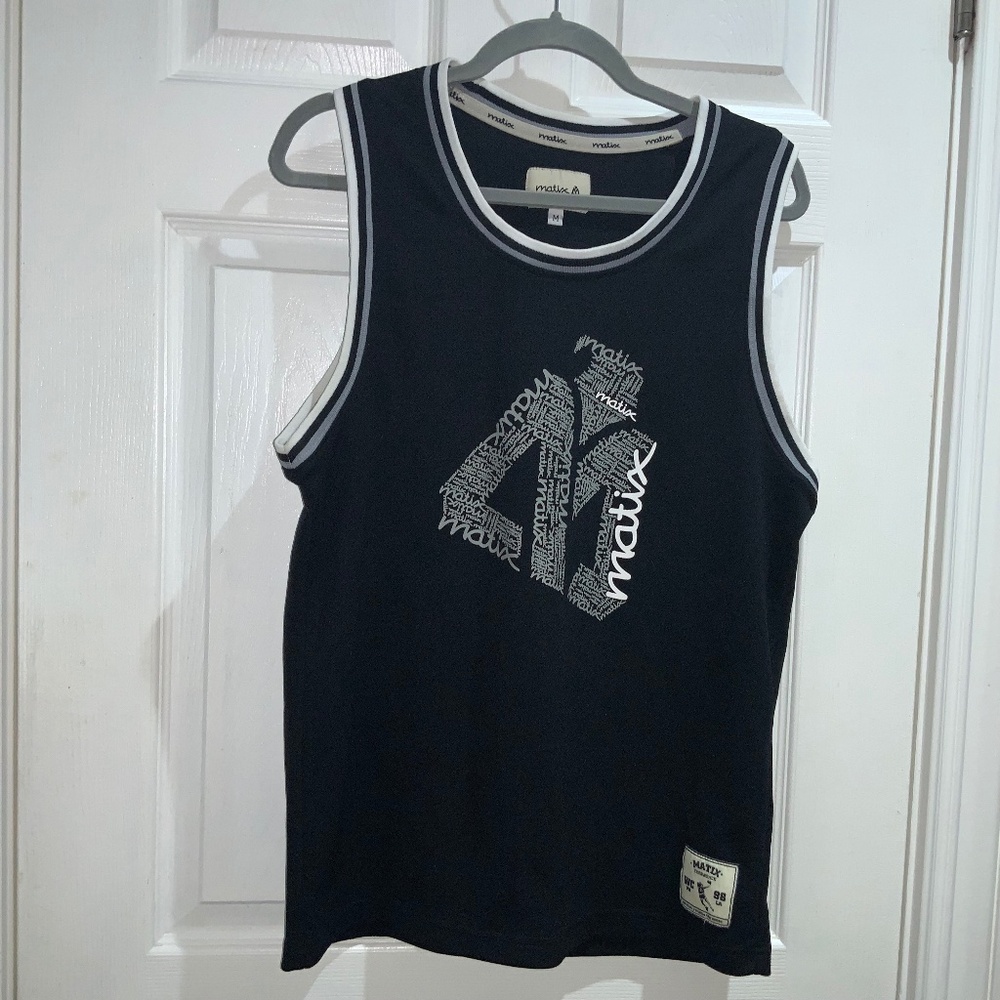 Matix men’s throwback  jersey Sz M sleeveless tank skater basketball